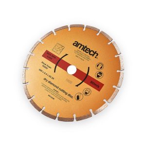 Amtech 230mm (9") Segmented diamond cutting disc
