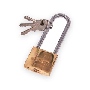 Amtech 38mm Long shackle brass padlock