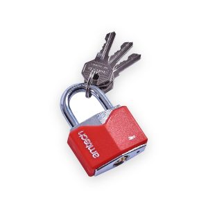 Amtech 40mm Rhombic chrome plated iron padlock