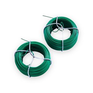 Amtech 50m plastic coated garden wire set – 2 Piece