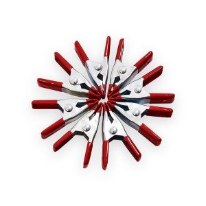 Amtech 50mm metal spring clamp set – 8 Piece