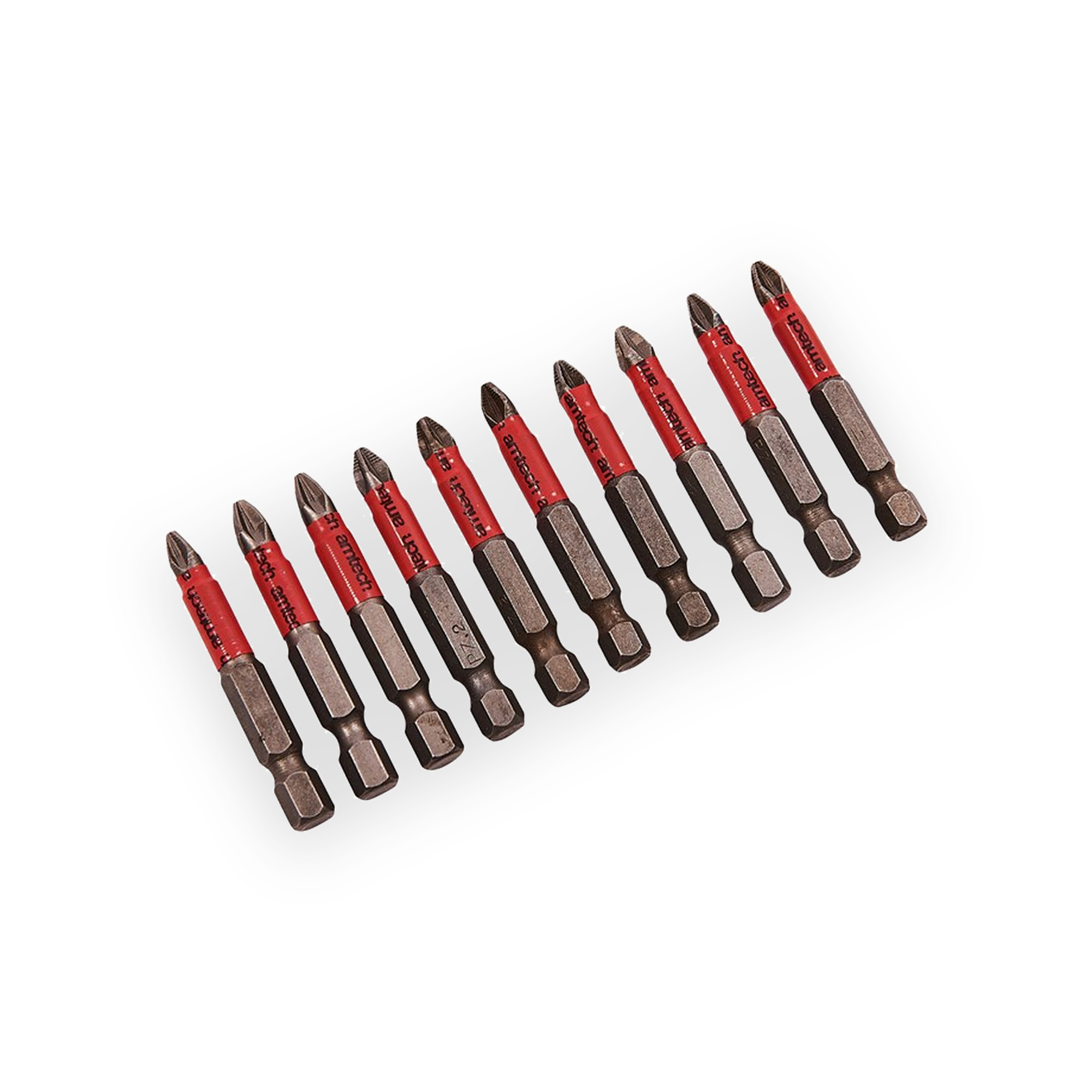 amtech-50mm-non-slip-pozi-drive-bit-set-10-piece-l2360 Amtech 50mm Non-Slip Pozi Drive Bit Set – 10 Piece