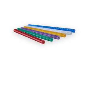Amtech 7mm x 100mm Colourful glitter hot melt glue gun sticks () – Pack of 30