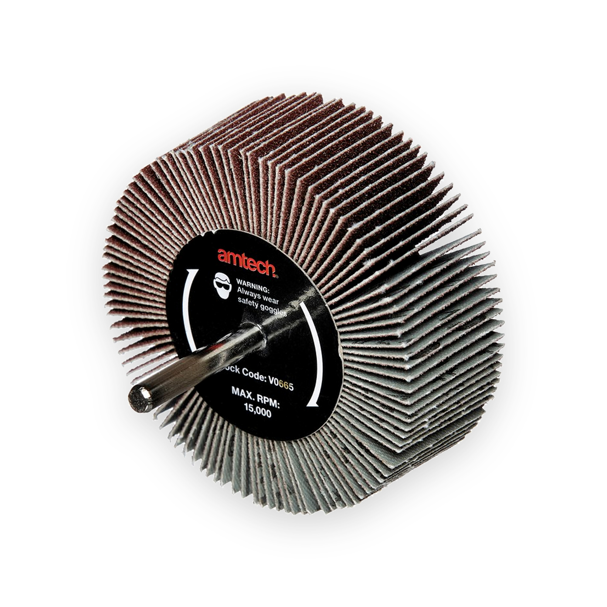amtech-80-x-30mm-120-grit-abrasive-flap-wheel-5032759050215 Amtech 80 x 30mm 120 grit abrasive flap wheel