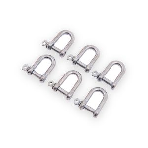 Amtech 8mm D-shackle set – 6 Piece
