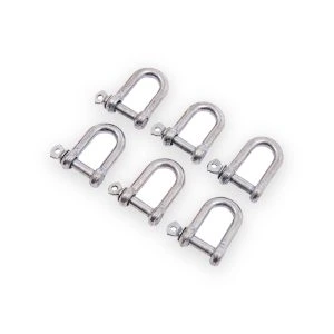 Amtech 8mm D-shackle set – 6 Piece