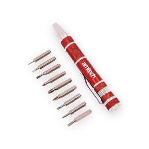 Amtech 9-in-1 Screwdriver bit set