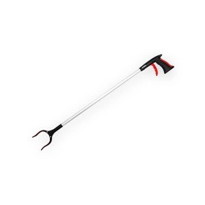 Amtech S2110 900mm litter picker with red trigger and gripping jaws