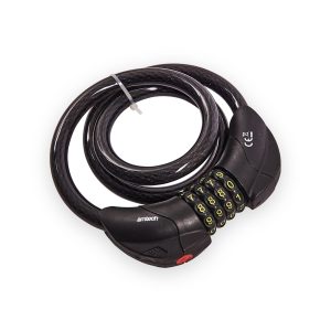 Amtech 900mm (35") x 12mm security cable with built-in LED combination lock