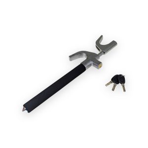 Amtech Adjustable steering wheel lock with emergency glass hammer