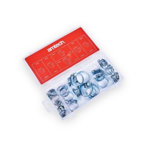 Amtech assorted hose clamp set – 26 Piece