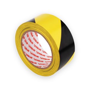 Amtech Black and yellow PVC hazard warning tape (30m x 48mm)