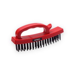 Amtech Easy-grip 4-row wire brush