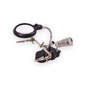 Amtech Helping hand magnifier set and soldering stand with LED