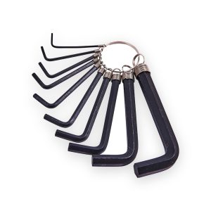 Amtech hex key set and keyring – 10 Piece