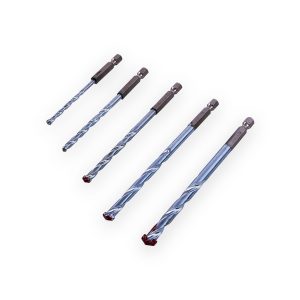 Amtech hex shank masonry drill bit set – 5 Piece