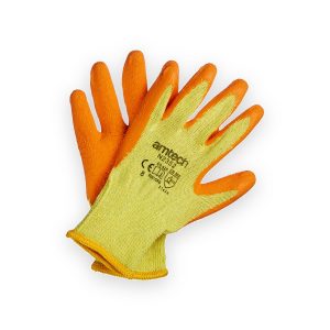 Amtech Medium (Size 8) Latex palm coated gloves
