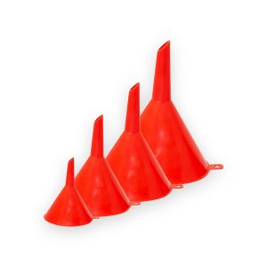 Amtech Mini Plastic Funnel Set – 4 Piece