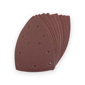 Amtech P240 grit hook and loop delta sanding sheets – Pack of 10