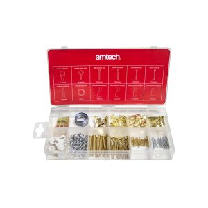Amtech picture hanging kit – 180 Piece