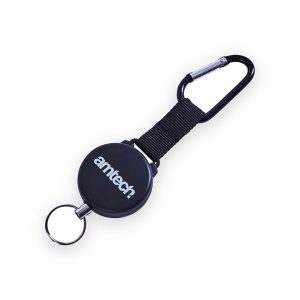Amtech Recoil keyring with carabiner