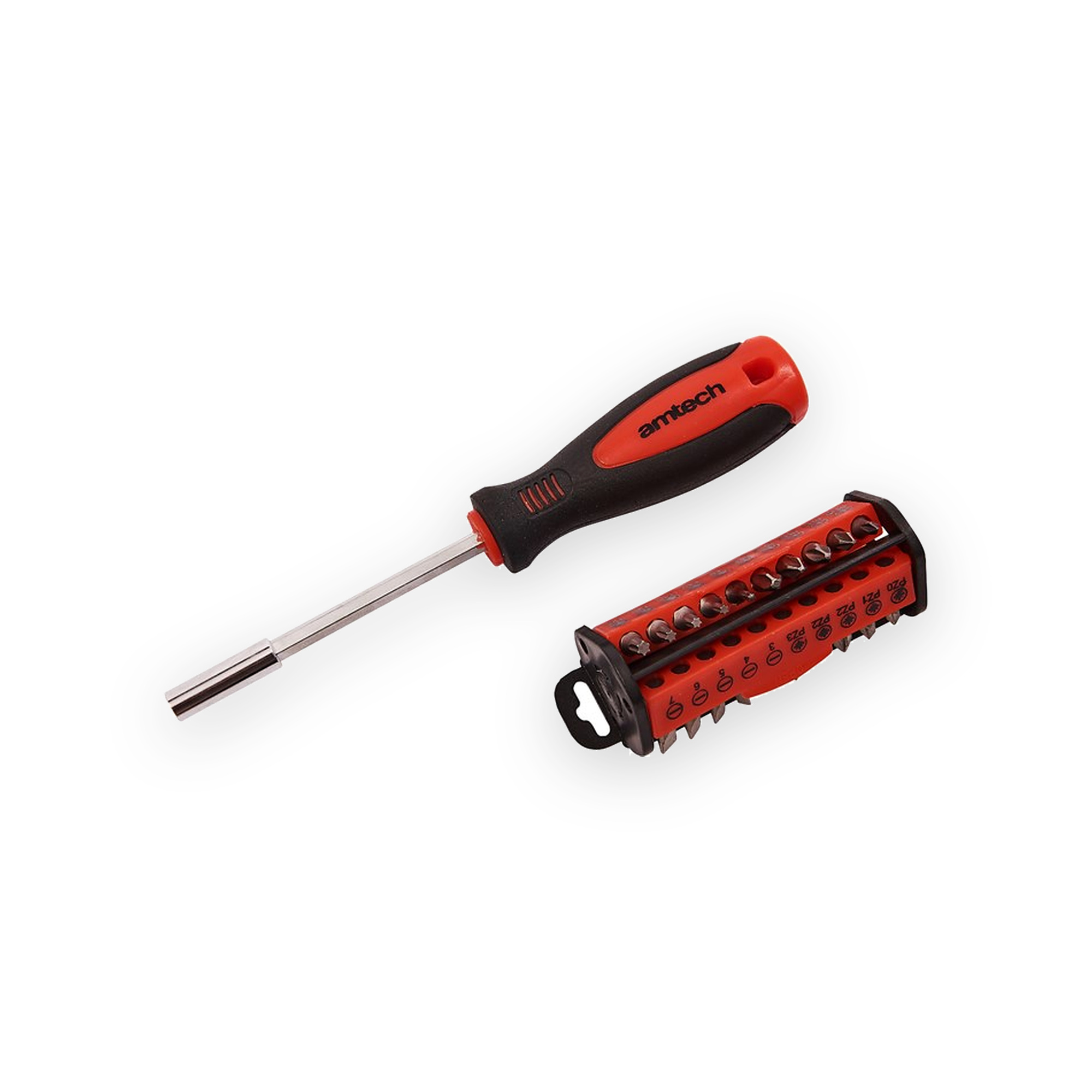 amtech-screwdriver-and-bit-set-31-piece-5032759042142 Amtech screwdriver and bit set – 31 Piece