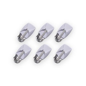 Amtech small, removable self-adhesive metal hook set (2.1cm x 3cm) – 6 Piece