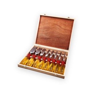 Amtech Split Proof Chisel Set In Wooden Box – 8 Piece
