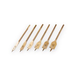 Amtech Titanium Flat Wood Bit Set – 6 Piece