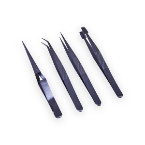 Amtech tweezer set – 4 Piece