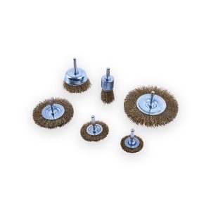 Amtech wire wheel brush set – 6 Piece