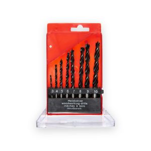Amtech F1500 wood drill bit set, 8 pieces, 3mm to 10mm