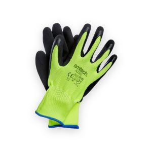 Amtech XL (Size 10) Hi-Vis latex coated gloves