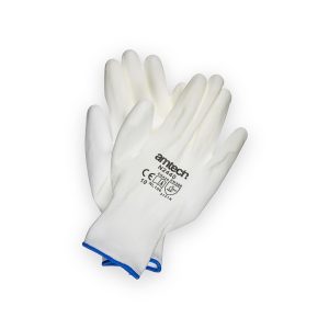 Amtech XL (Size 10) Light duty polyurethane-coated work gloves - white