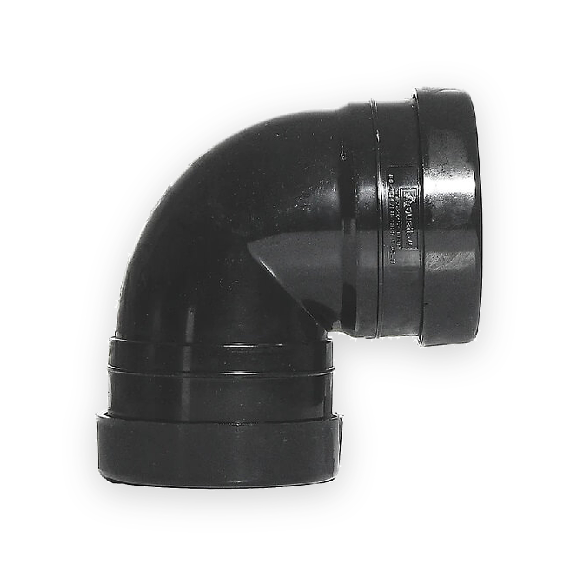aquaflow-110mm-push-fit-soil-90-knuckle-bend-double-socket-black-spb90-ds Aquaflow 110mm Push Fit Soil 90° Knuckle Bend Double Socket Black
