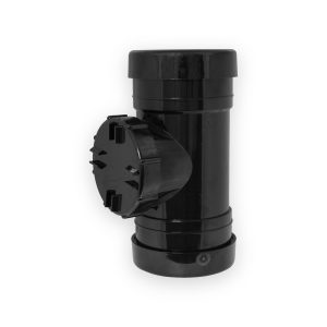 Aquaflow 110mm Push Fit Soil Access Pipe Black