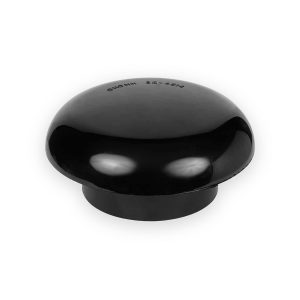Aquaflow 110mm Push Fit Soil Mushroom Vent Cowl Black