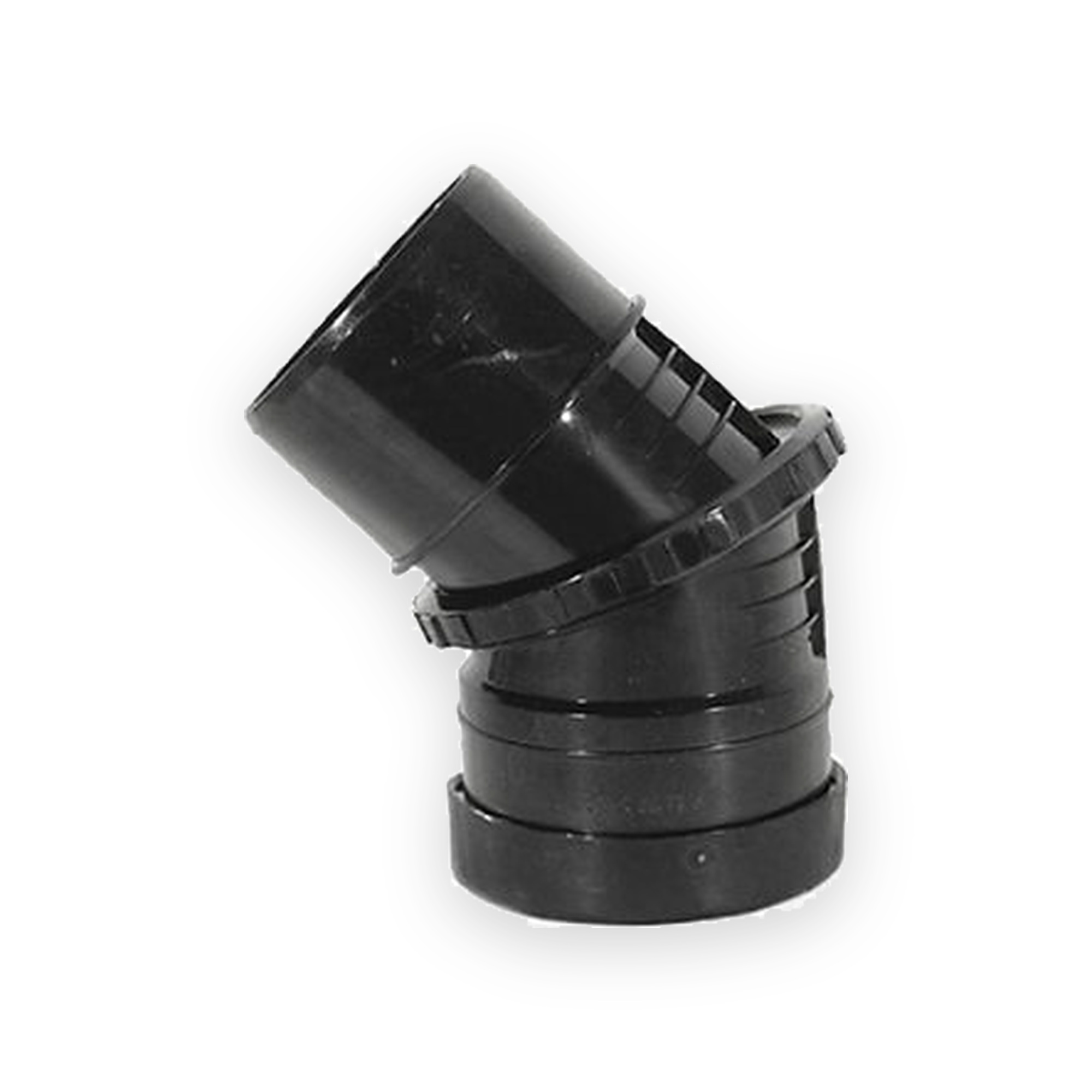 aquaflow-110mm-pushfit-soil-adjustable-bend-0-45-sab01 Aquaflow 110mm Pushfit Soil Adjustable Bend 0-45°