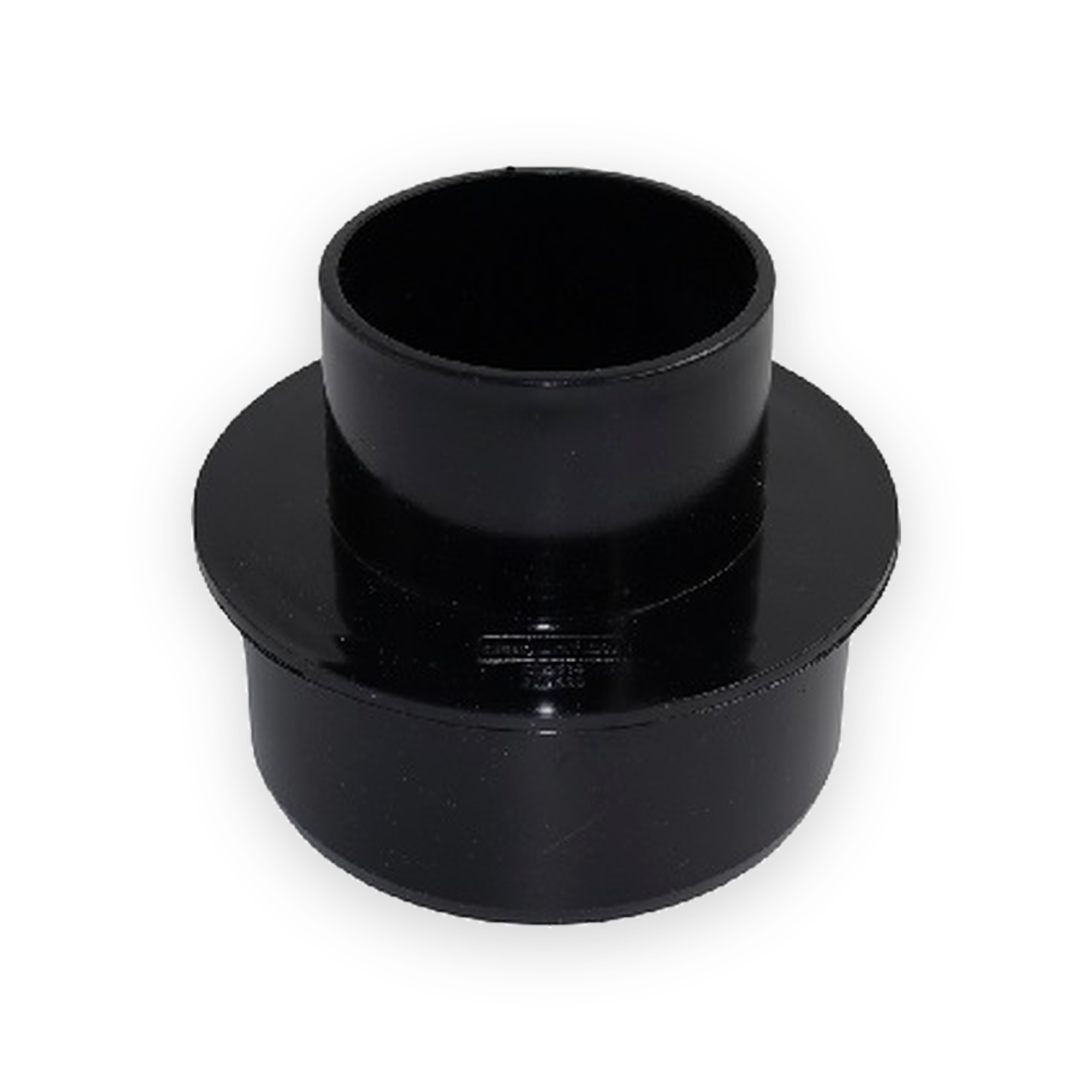 aquaflow-68mm-guttering-round-to-soil-adaptor-black-ads6bl Aquaflow 68mm Guttering Round to Soil Adaptor- Black