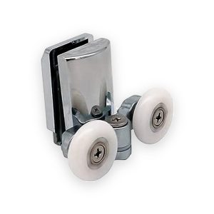 Aquaflow Metal Bottom Double Rollers For 6mm Shower Enclosure