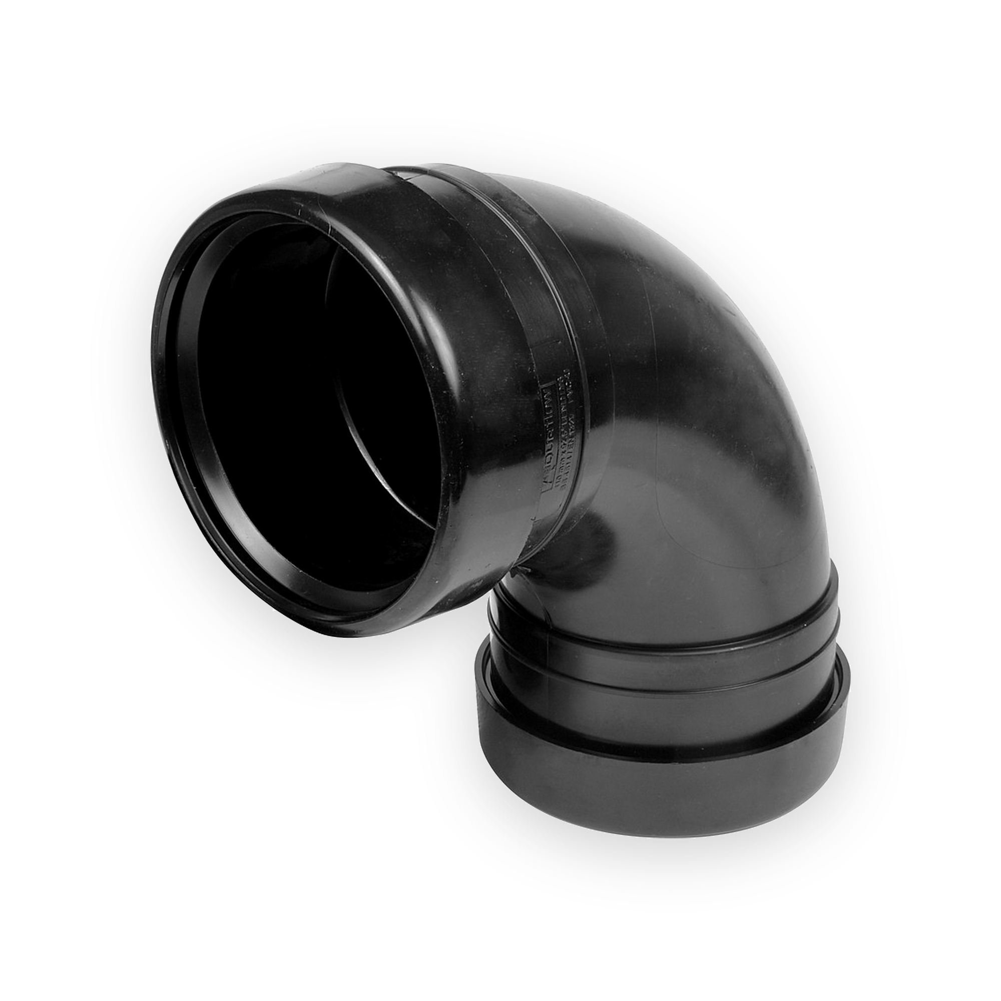 aquaflow-pushfit-110mm-90-double-socket-bend-black-gallery-01 Aquaflow Pushfit 110mm 90° Double Socket Bend Black