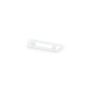 White rectangular recessed mounting frame with two fixing brackets