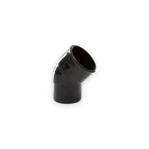 Aquaflow 32mm black 45 degree solvent-weld street bend with socket and spigot ends