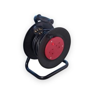 Axiom 25m Cable Extension Reel With 2 Outlets 240V