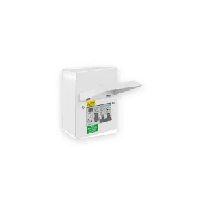 Axiom 4 Ways Unit With 2 MCB & 63A, 30mA RCD Type A