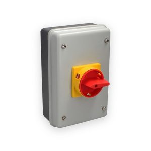 Axiom 63A 3P + 1Aux, Rotary Isolator With Steel Enclosure 415V