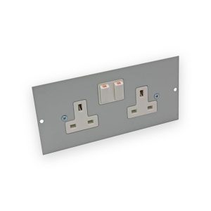 Axiom Floor Box 3 Compartment Spare Socket