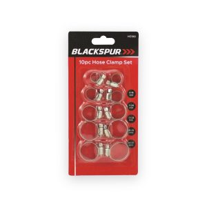 Blackspur Hose Clamp Set – 10 Piece