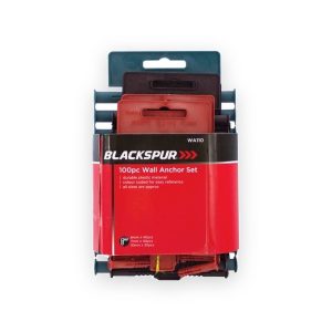 Blackspur Wall Anchor Set – 100 Piece