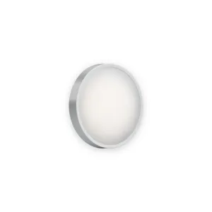 BT EVO round white LED bulkhead with pale diffuser and grey side casing